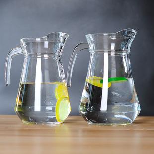 廠家批發(fā)玻璃鴨嘴冷水壺大容量扎壺家用不帶蓋果汁壺扎壺涼水壺