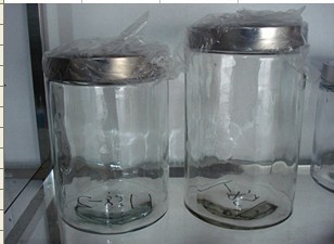【生產批發玻璃密封儲物罐 廚房收納玻璃罐 玻璃蓋茶葉罐 大號】價格,廠家,圖片,其他玻璃包裝容器,徐州大華玻璃制品-