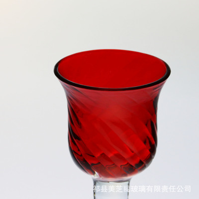 【品牌批發(fā)圣誕樹(shù)系列玻璃l蠟杯 紅色高腳蠟臺(tái) 廠家定做定制】?jī)r(jià)格,廠家,圖片,燭臺(tái)、蠟燭器皿,祁縣美芝麗玻璃有限責(zé)任公司-