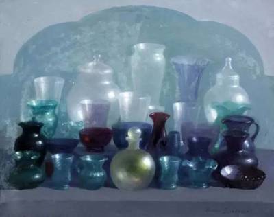 水粉、油畫、水彩下的玻璃器皿,美呆了!